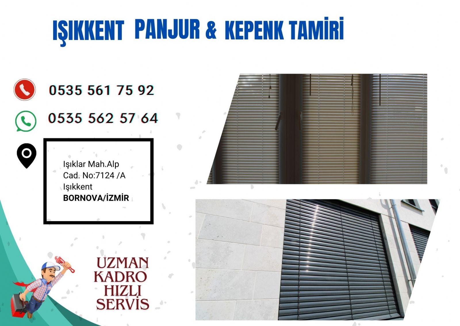 Işıkkent Kepenk ve Panjur Tamiri